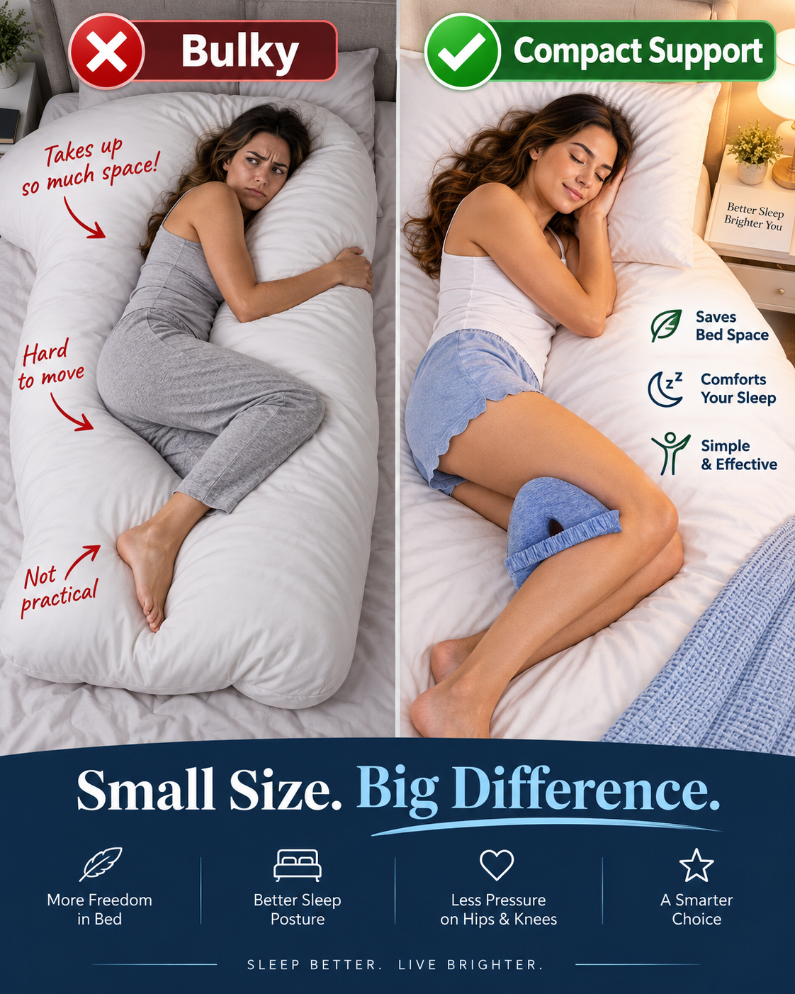 Restara Stay-Put Alignment Pillow